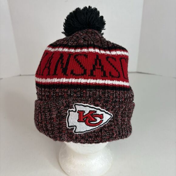 New Era Other - Kansas City Chiefs Cuffed Beanie Hat, Red, New Era, Pom